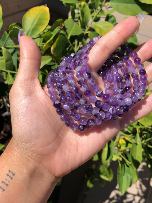 Chevron Amethyst Bracelet