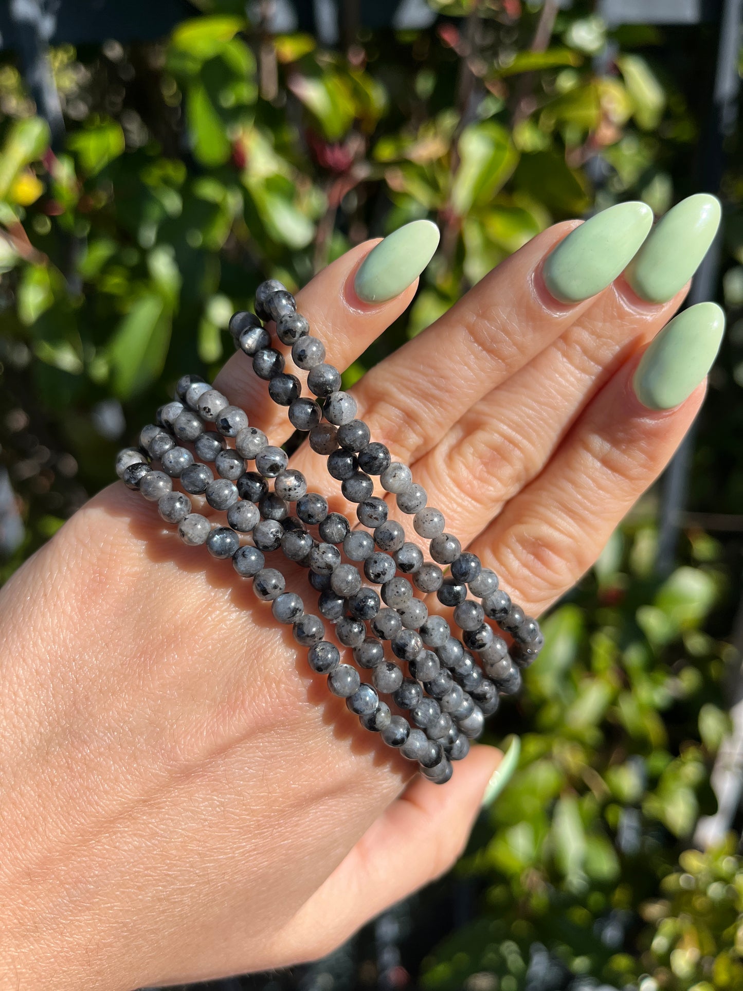 Dainty Larvikite Bracelet