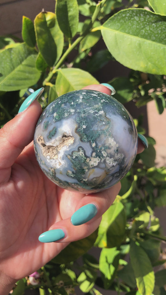 Moss Agate Sphere