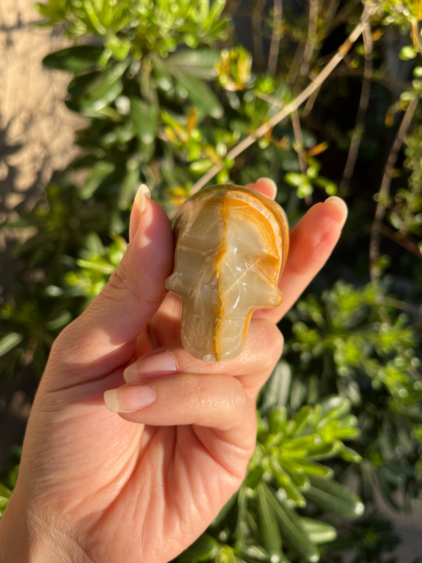 Green Onyx Skull