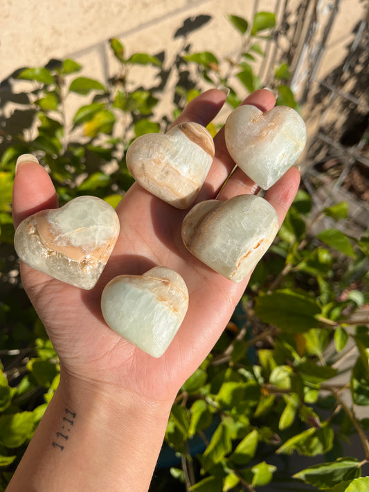 Caribbean Calcite Heart