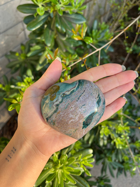 Ocean Jasper Heart