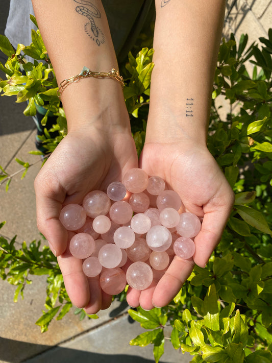 Rose Quartz Spheres