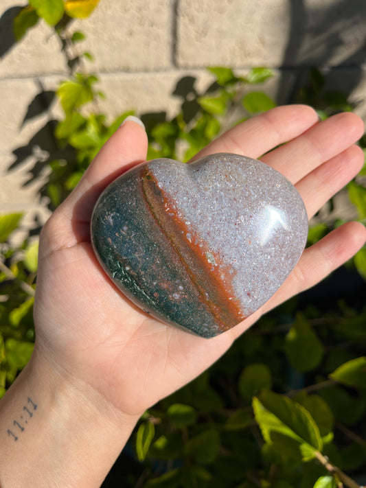 Ocean Jasper Heart