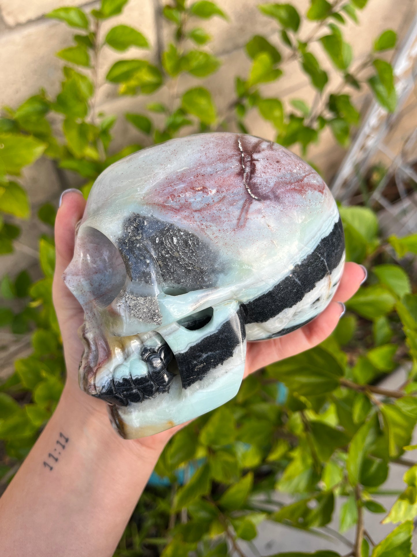 Amazonite Skull