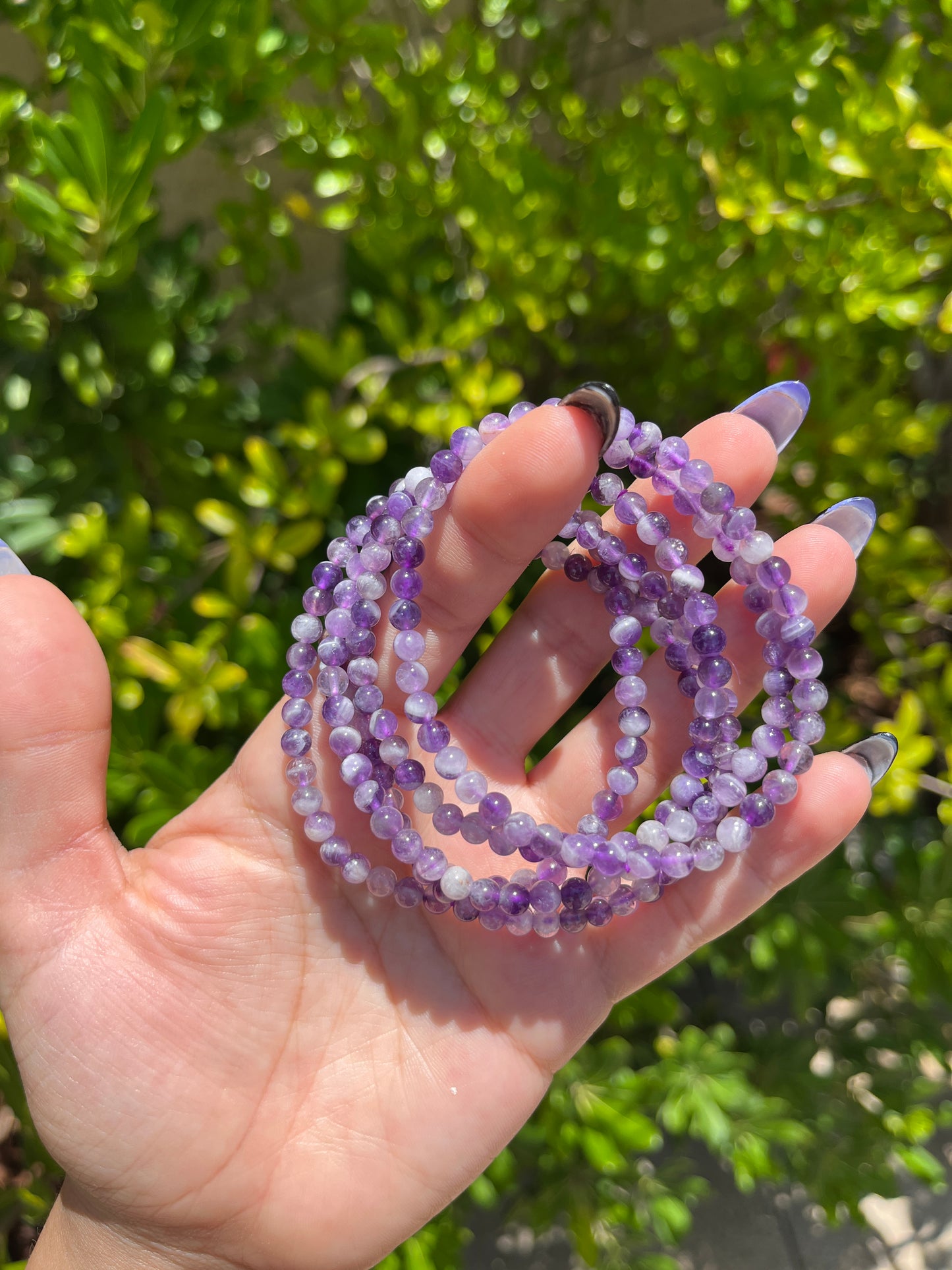 Dainty Chevron Amethyst Bracelet