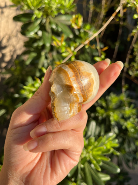 Green Onyx Skull