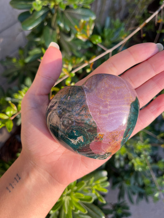 Ocean Jasper Heart