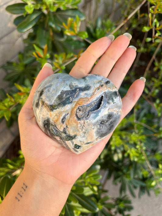 Ocean Jasper Heart