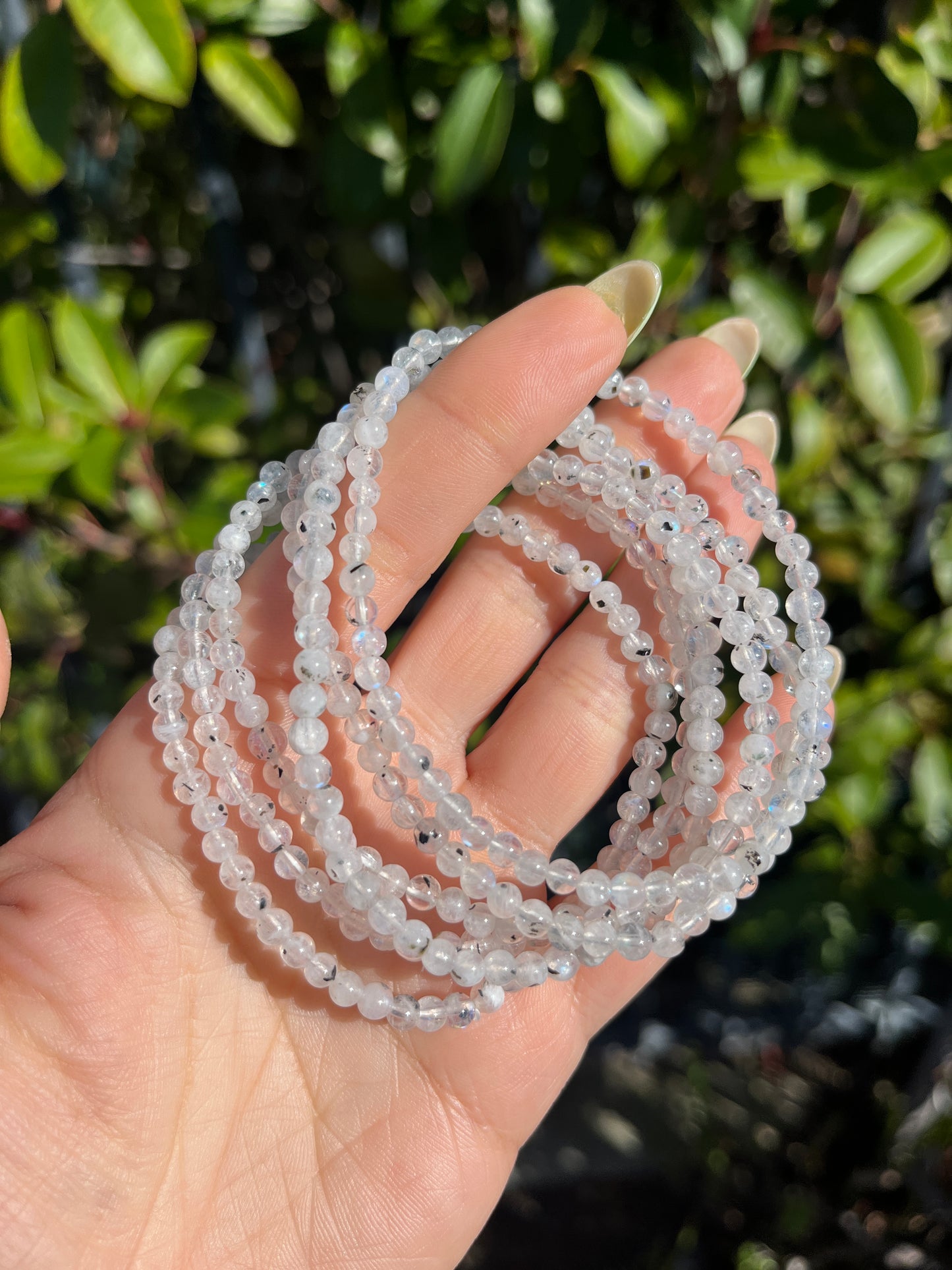 Dainty Rainbow Moonstone Bracelet