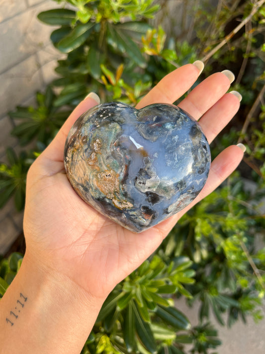 Ocean Jasper Heart