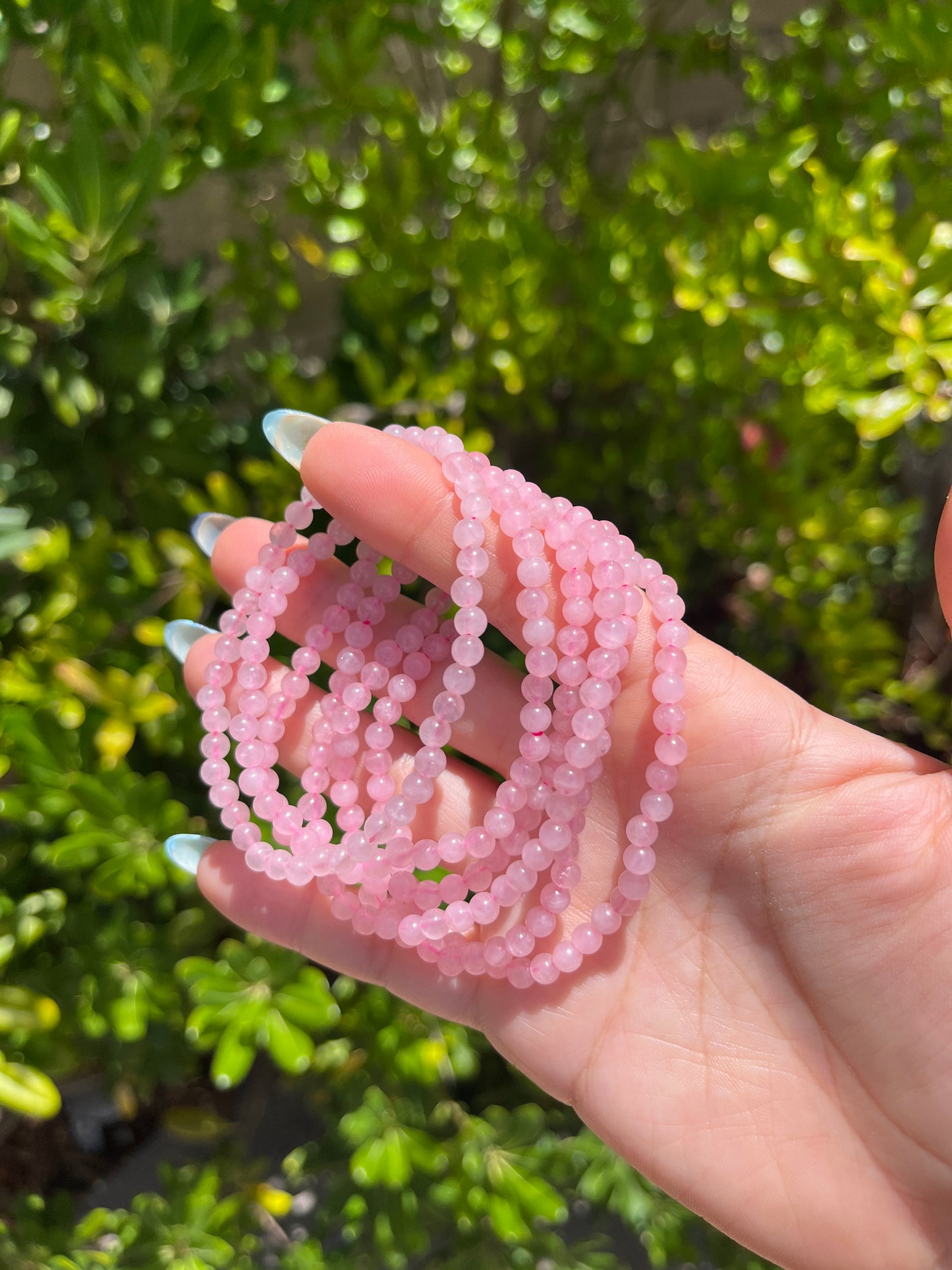 Dainty Rose Quartz Bracelet